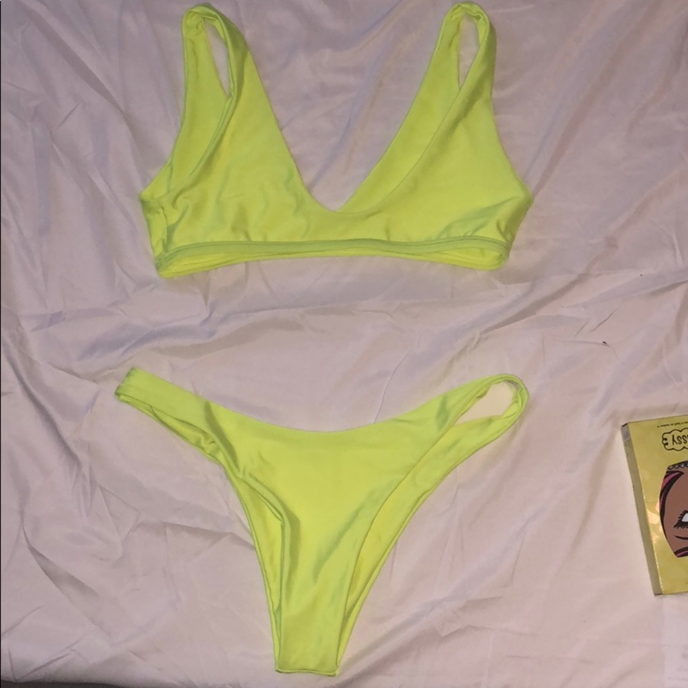 Two piece bathing suite